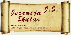 Jeremija Skular vizit kartica